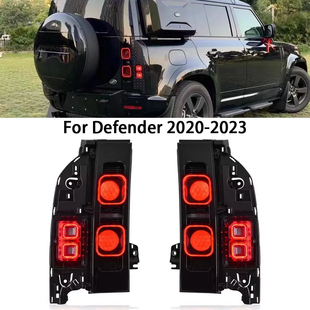 Car Led Tail Lights For Land Rover Defender 2020 2021 2022 2023 2024 2025  Smoked Tail Lamp Assembly Tail Lamp Light Assembly