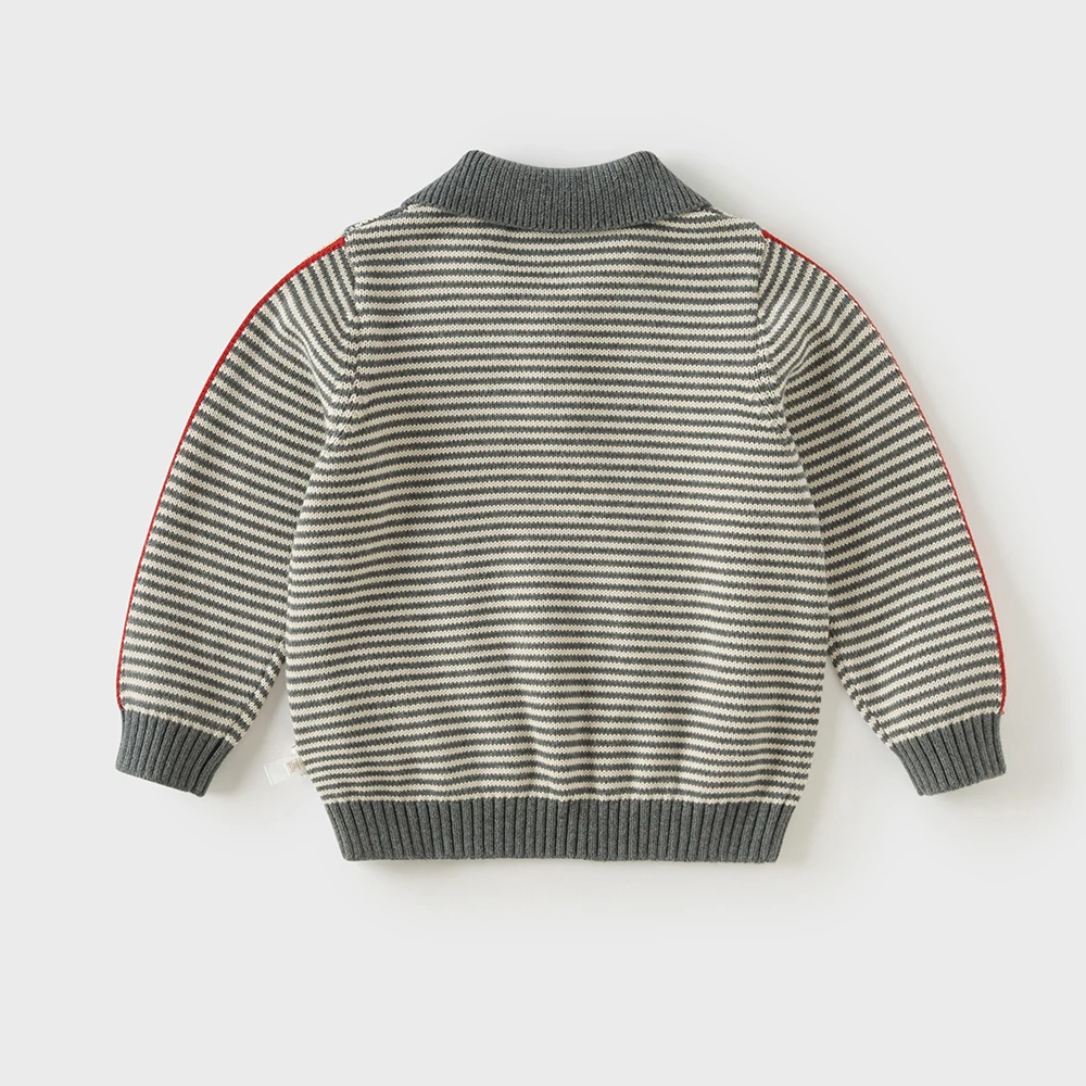 Dave Bella Kids' Autumn Sweater Pullover For Boy's Children's Aged 3 To 12 Sweater Clothing Spring Fashion Stripe Tops DB4263514