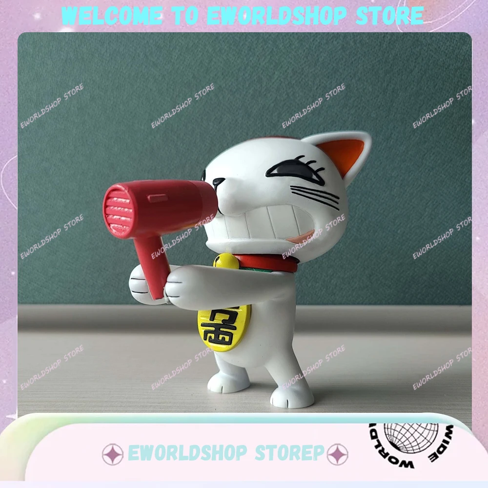 In Stock New Anime Dandadan Turbo Bachan Figure 9cm High Speed Nana Lucky Cat Hair Drier Cute Doll Action Figure Toys Gifts