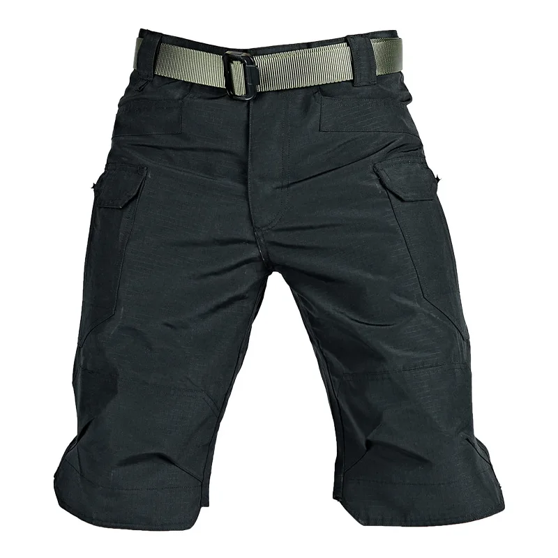 Tactical Multi-Bolso Calças, Shorts Xadrez Resistente ao Desgaste, Macacão Impermeável, Calças de Cinco Pontos, X7