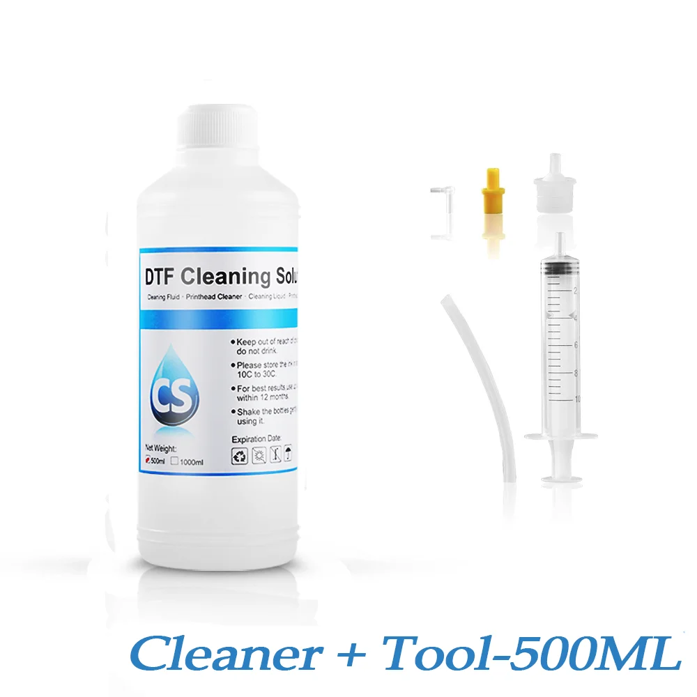 DTF Ink  Cleaner Cleaning Solution Liquid For DTF (Direct Transfer Film) Printer Printhead Tube Cleaning  (3 Capacity Options)