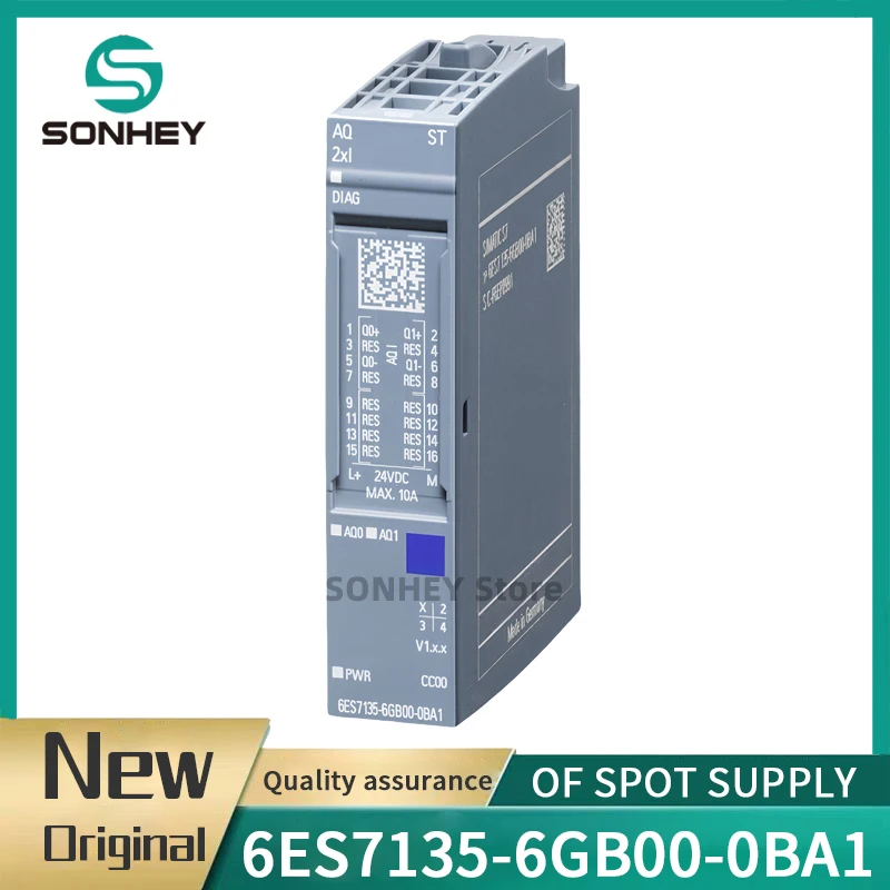 

Новый оригинальный модуль аналогового вывода 6ES7135-6GB00-0BA1 6ES71356GB000BA1 ET200SP