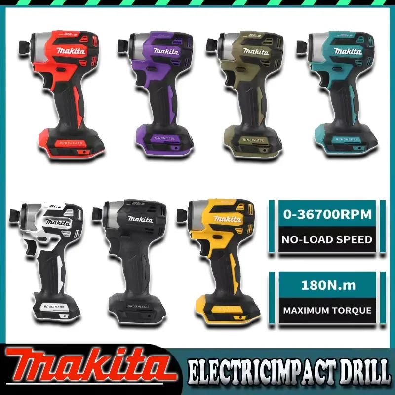 

Аккумуляторный бесщеточный ударный шуруповерт Makita DTD173 18V LXT, 180 Н·м, для дерева, с режимом T, электрическая дрель, перезаряжаемый электроинструмент