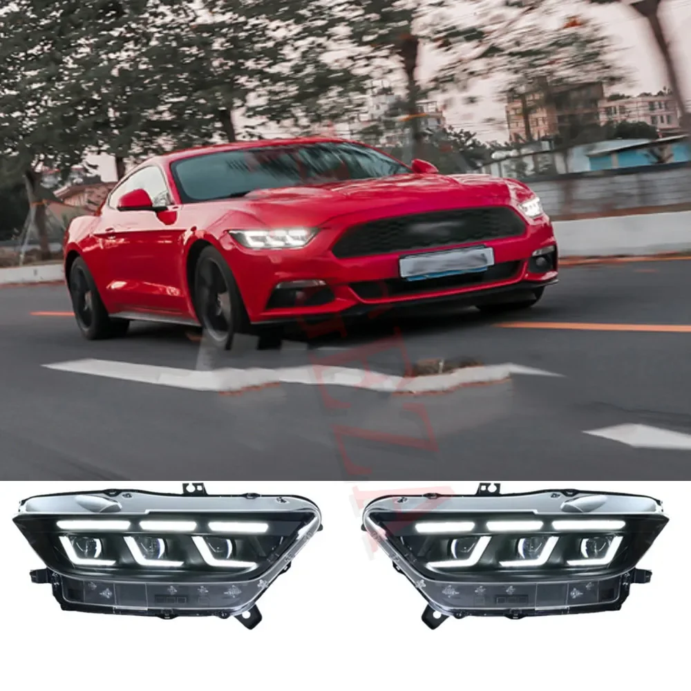 Car Refit LED Front Headlight Assemblies for Ford Mustang 2015-2017 Lighting Lamp