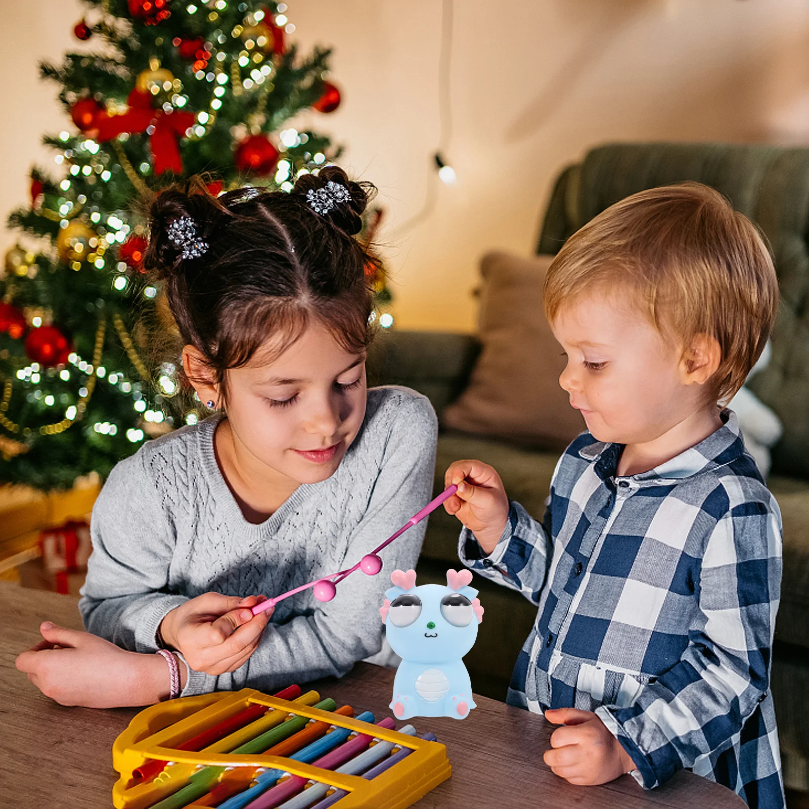 ظهرت عيون ديناصور المزحة أداة مضحك ضغط الإجهاد الإغاثة المحمولة تململ مكتب عمل الضغط الجدة هدية