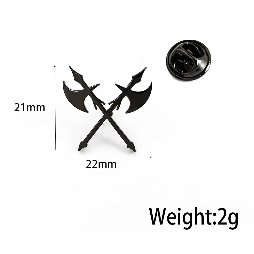 Classic Weapons Cufflinks Brooch Men's Shirt Business Button Pin Brooches Retro Stainless Steel Jewelry Set Wedding Gift for Men