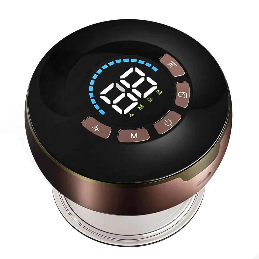 Smart Multi-functional Electric Heating EMS Cupping Therapy Mini Device for Health Care