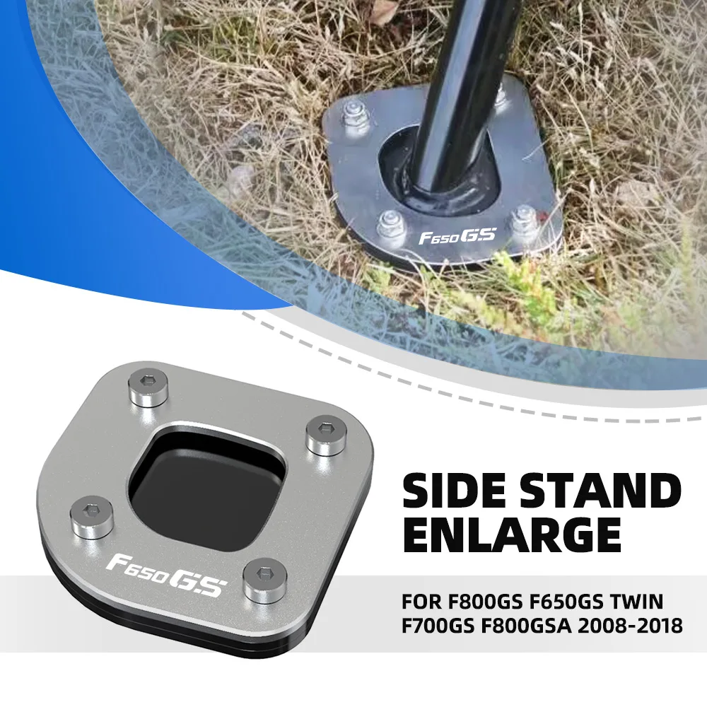 

Foot Side Stand Extension Support Plate Anti-skid Enlarged Base FOR BMW F800GS F650GS Twin F700GS F800GSA 2008-2018 Kickstand