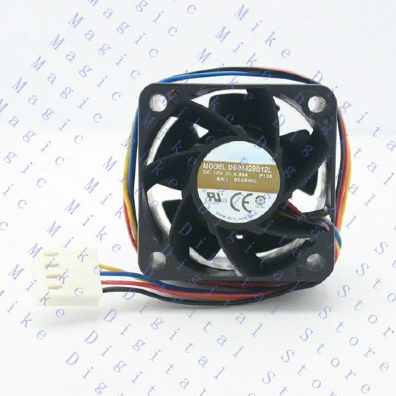

UU for AVC DB04028B12L DC 12V 0.36A 4cm 4028 3-wires server cooling fan