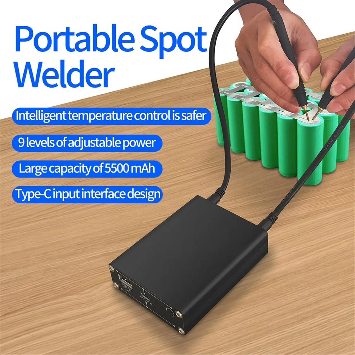 

DIY Spot Welder Handheld Portable Mini Spot Welding Machine with Spot Welding Pen Strip 18650 Battery Spot Welder