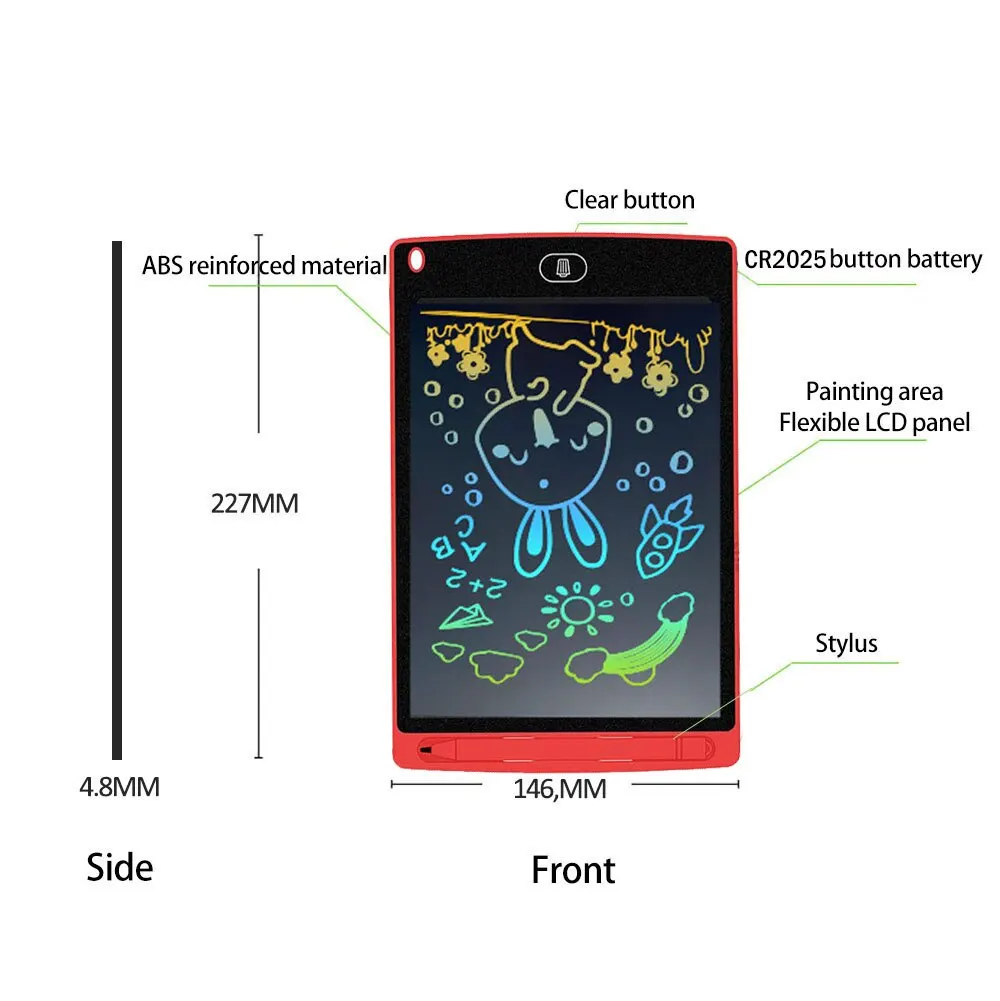 8.5/4.4 inch LCD Writing Tablet Drawing Board Kids Graffiti Sketchpad Toys Handwriting Blackboard Magic Drawing Board Toy Gift