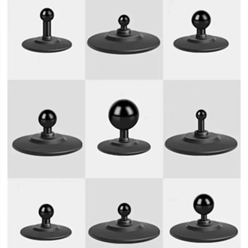 13mm 15mm 17mm 25mm Ball Head Mount Car Dashboard Suction Cup Round Plate for GPS Camera Smartphones Accessories