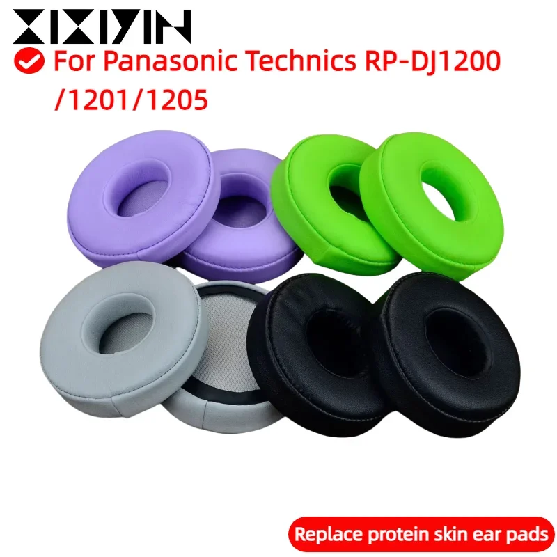 

Replacement High Quality Protein skin memory sponge Ear Pads for Panasonic Technics RP-DJ1200/1201/12050 Headset Earmuff ，