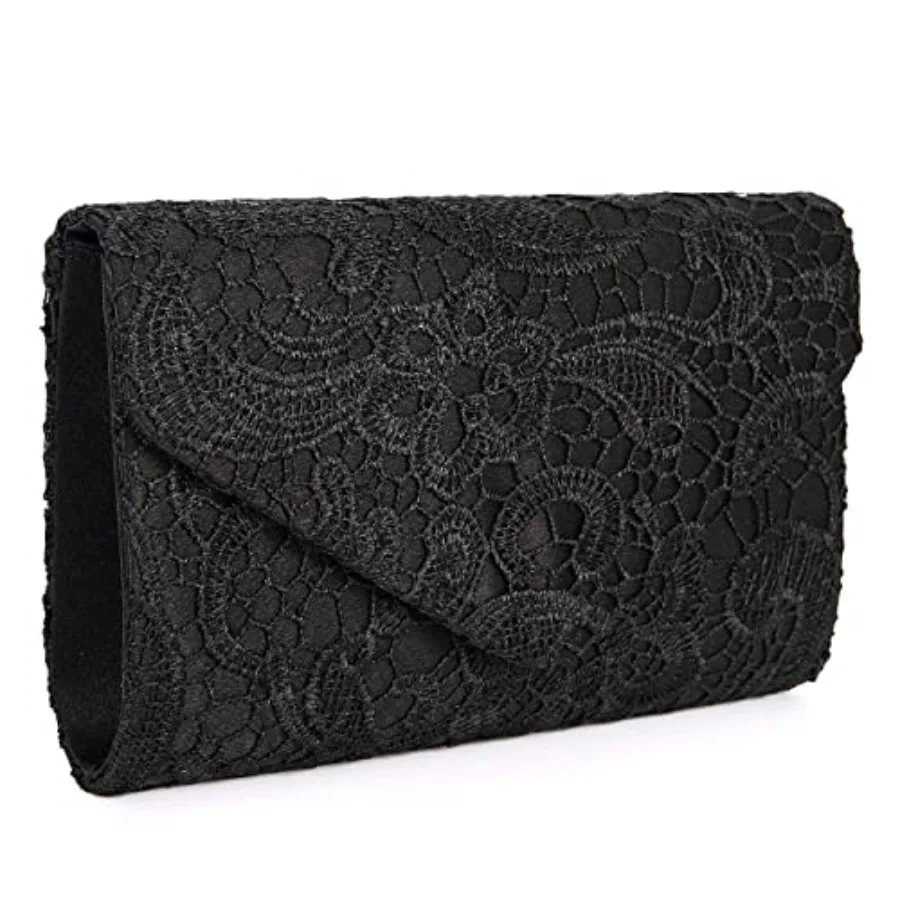 

UBORSE Evening Bag Lace Clutch Purse for Women Formal Elegant Envelope Wedding Party Cocktail Crossbody Shoulder Bag
