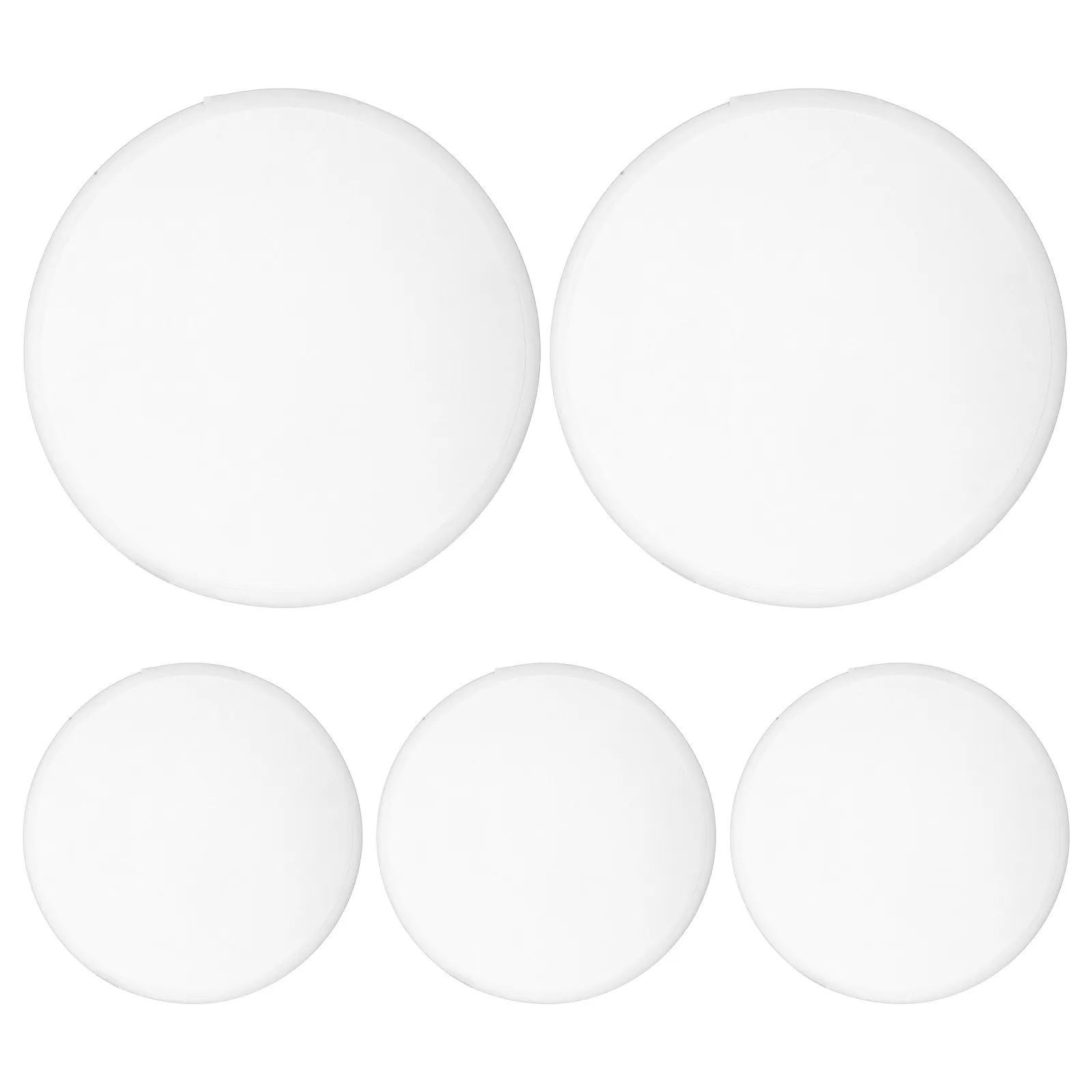 

5Pcs Round Foldable Flying Disc Fan 9.8 Inch Sublimation Blank Polyester Hand Fan for DIY Party Favors Wedding Outdoor Activity