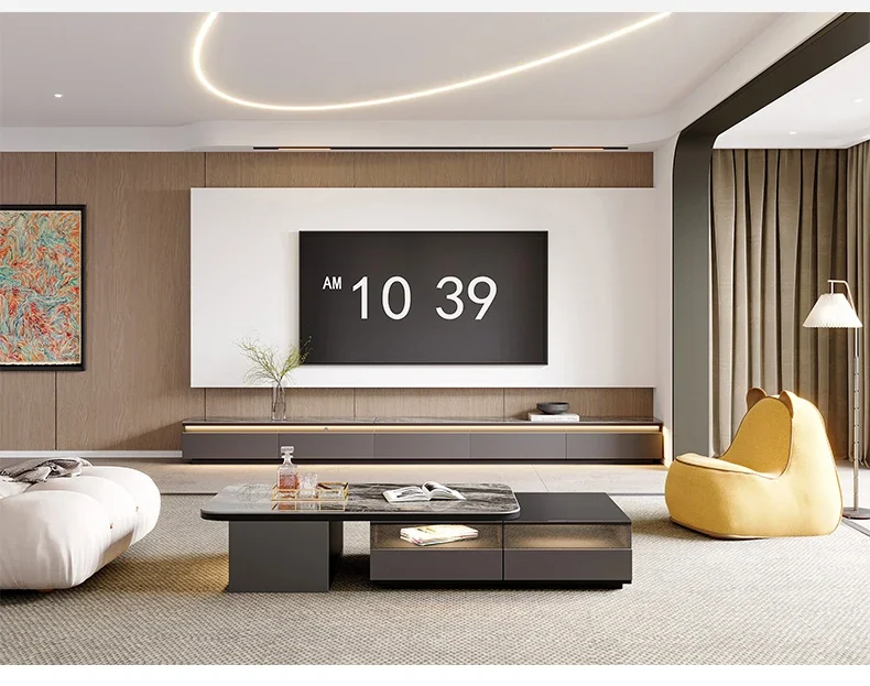 Luxury Living Room Tv Cabinet Universal Modern Drawers Designer Home  Stand Console Center Mueble Para Televisor Furniture