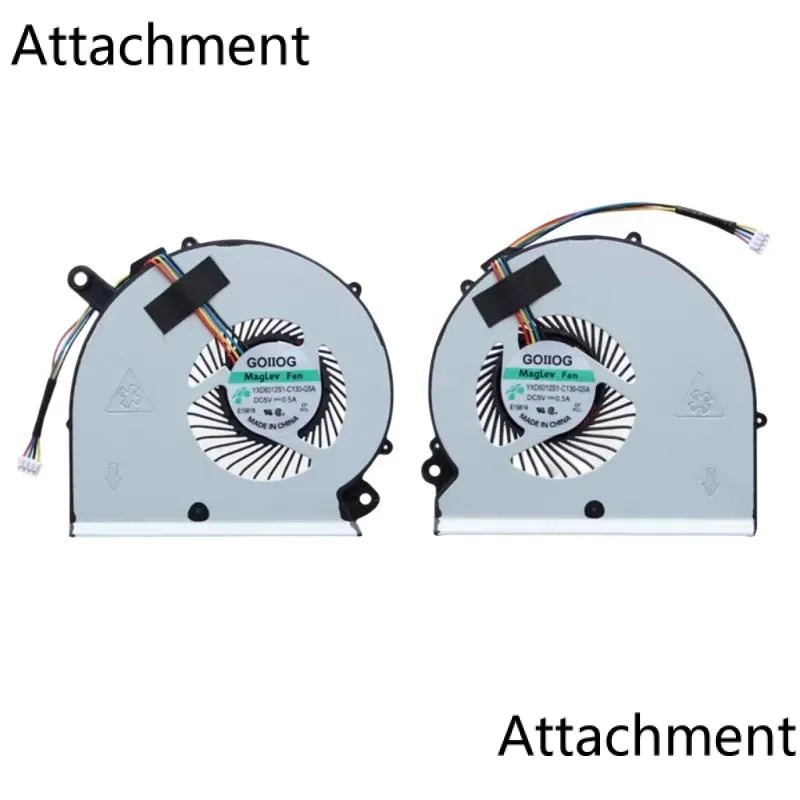 

New Laptop CPU GPU Cooling Fan For Gigabyte Aero15 RP64W RP65W BS5005HS-U2N BS5005 HS-U2M