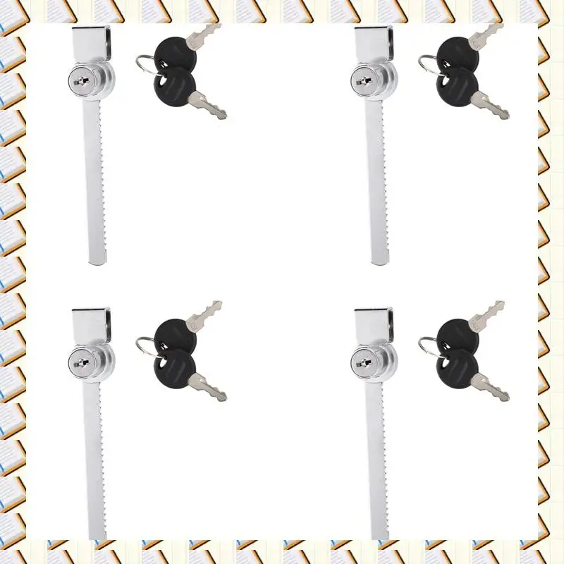 

A14M 4X Glass Cabinet Terrarium Showcase Display Sliding Glass Door Lock With Key