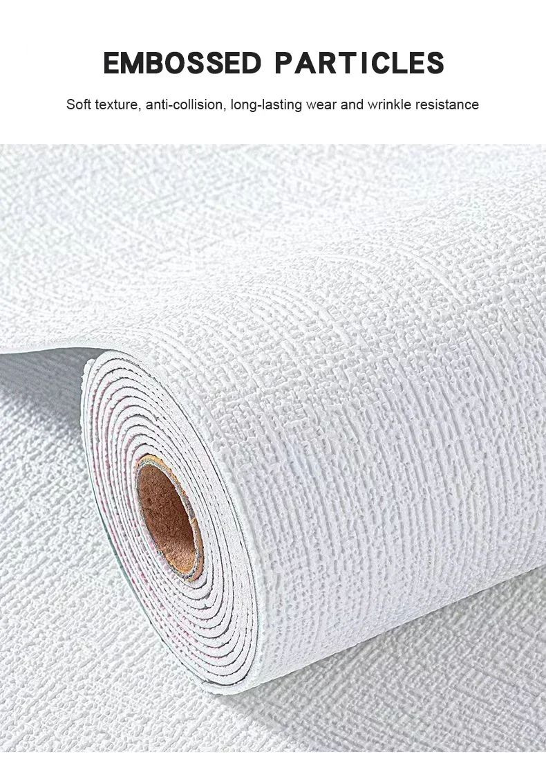 3D Leinen Textur Tapete Bunte feuchtigkeitsbeständige verdickte Wandaufkleber Home Decor Wohnzimmer Wohnheim Dekor wasserdichte Tapete – Detail 3