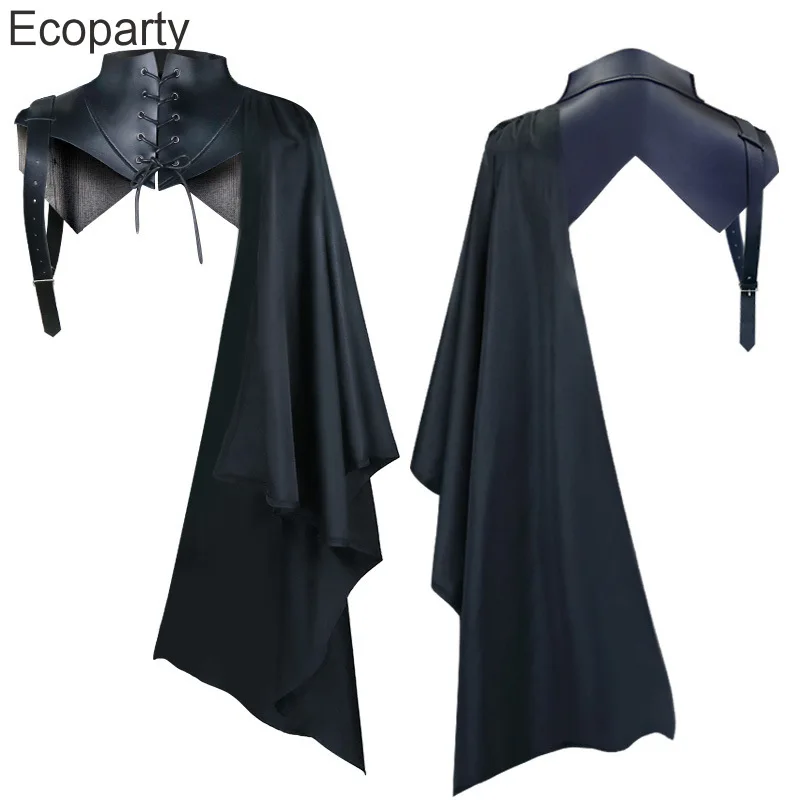 New Medieval Knight Cosplay Armor Hooded Cape Vintage Steampunk Priest Costume For Men Women Halloween Carnival Party Cloak