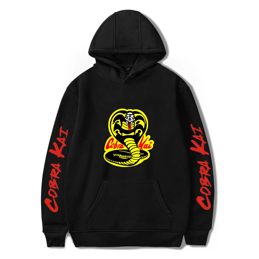 COBRA KAI Hoodies Men Women Sweatshirts Harajuku Hooded COBRA KAI boy/girls Casual Autumn Black fashion pullovers sudaderas tops