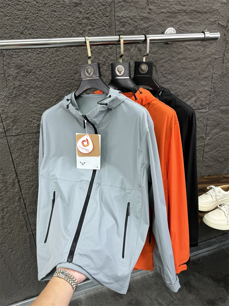 

Svip Men's Outdoor Faionable Loose Fit UV Protection Jaet with Hood Spring Summer Casual Urban Sle Couple's Sle