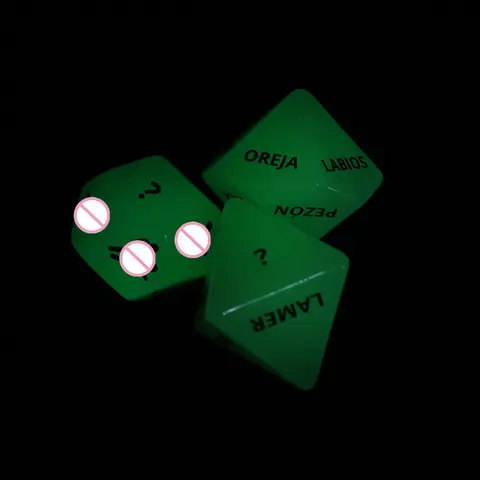 3Pcs/set Luminous Adult Couple sexx Dice Male And Female Flirting Dice And Adult Bedroom Gifts Game Toys
