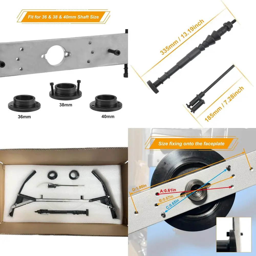 

Motorcycle Tire Clamp, Wheel Balancer Adapter,10mm Installation Shaft, Motorcycle Tyre Balancing Tool, with 36 38 40mm Hole Size