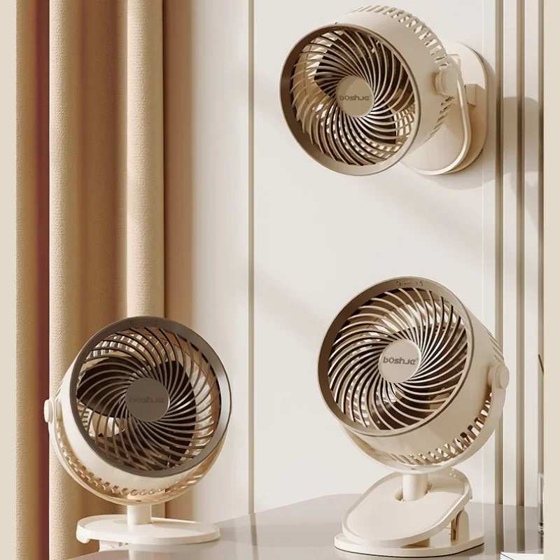 

Mini Portable Clip on Fan USB Desk Fan Portable Table Fan 3 Speeds Quiet Wind Personal Electric Fan Standing Fans for Room Home