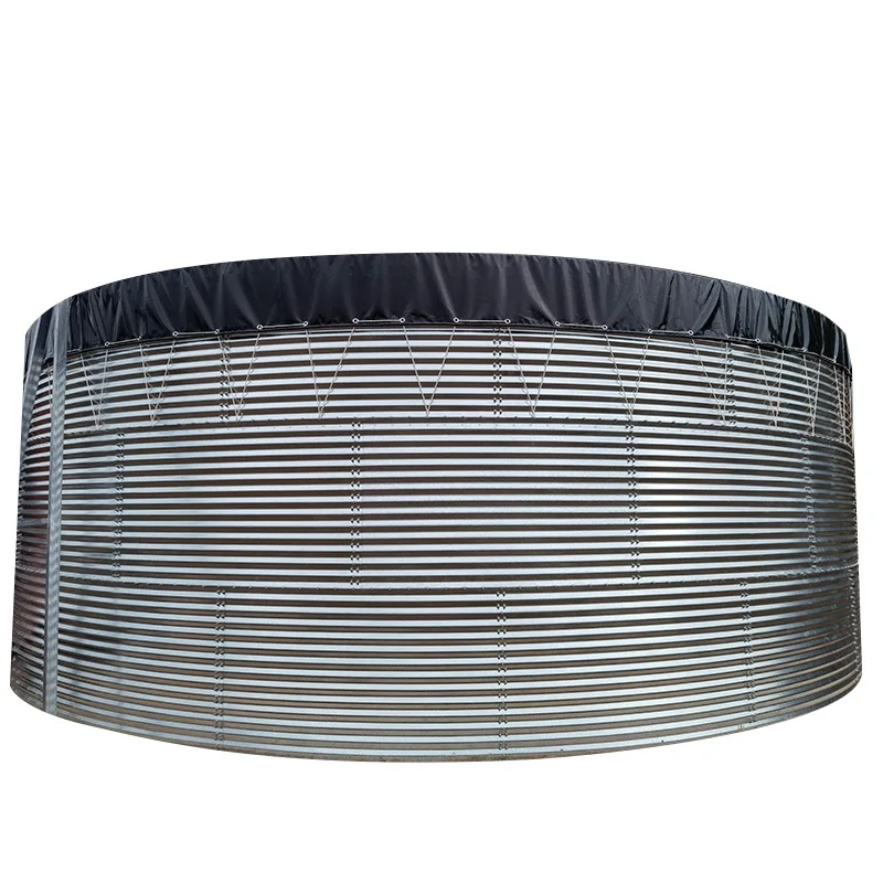 2025Горяшеная пластина высокой плотности, стальной резервуар для хранения воды, большая уличная система орошения на ферме для аквакультуры