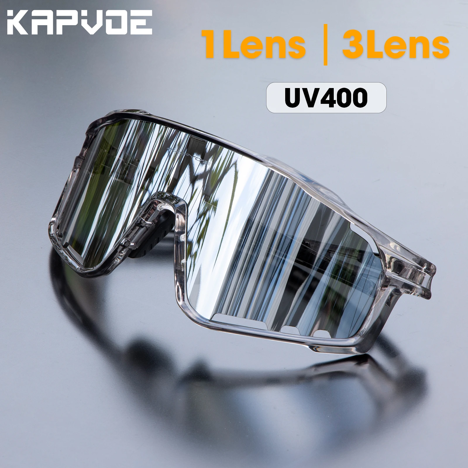 KAPVOE Bicycle Cycling Glasses Bike Cycling Sunglasses UV400 Polarized Sports Goggles Outdoor Golf Eyewear Fishing Glasses