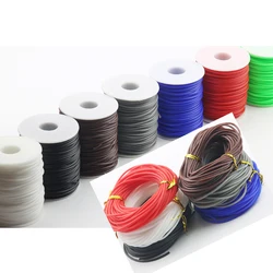 2/3/5M 2/3/4MM Hollow Rubber Tube Rope Stretch Candy Color Hose DIY Jewelry Necklace Bracelet Making Accessories Charm Find