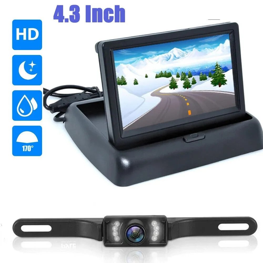 

Boost Your Parking Safety with This 4.3 HD Digital Color Car LCD Monitor & Rear View Camera!