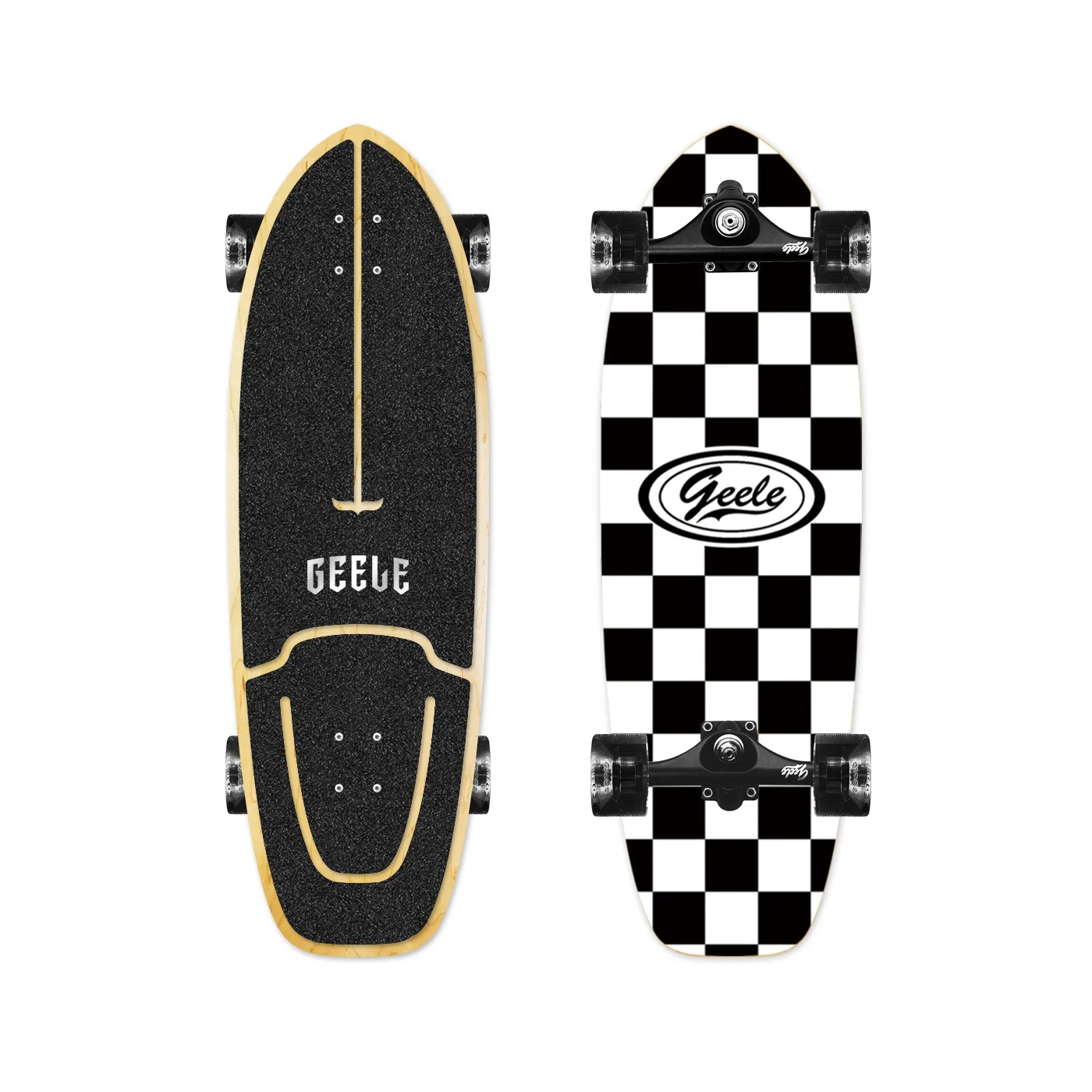 Tabla de Surf Terrestre CX4 para Principiantes Adultos, Simulación de Surf sin Empuje, Tabla de Skateboard de Entrenamiento, Cruiser de un Solo Empuje
