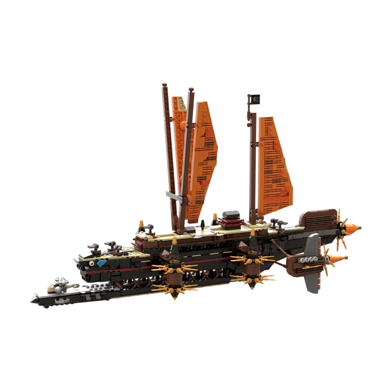 

Конструктор «Пиратский корабль» MOC, модель фантастического летающего пиратского судна, набор для сборки своими руками для коллекции и демонстрации, 2435 деталей