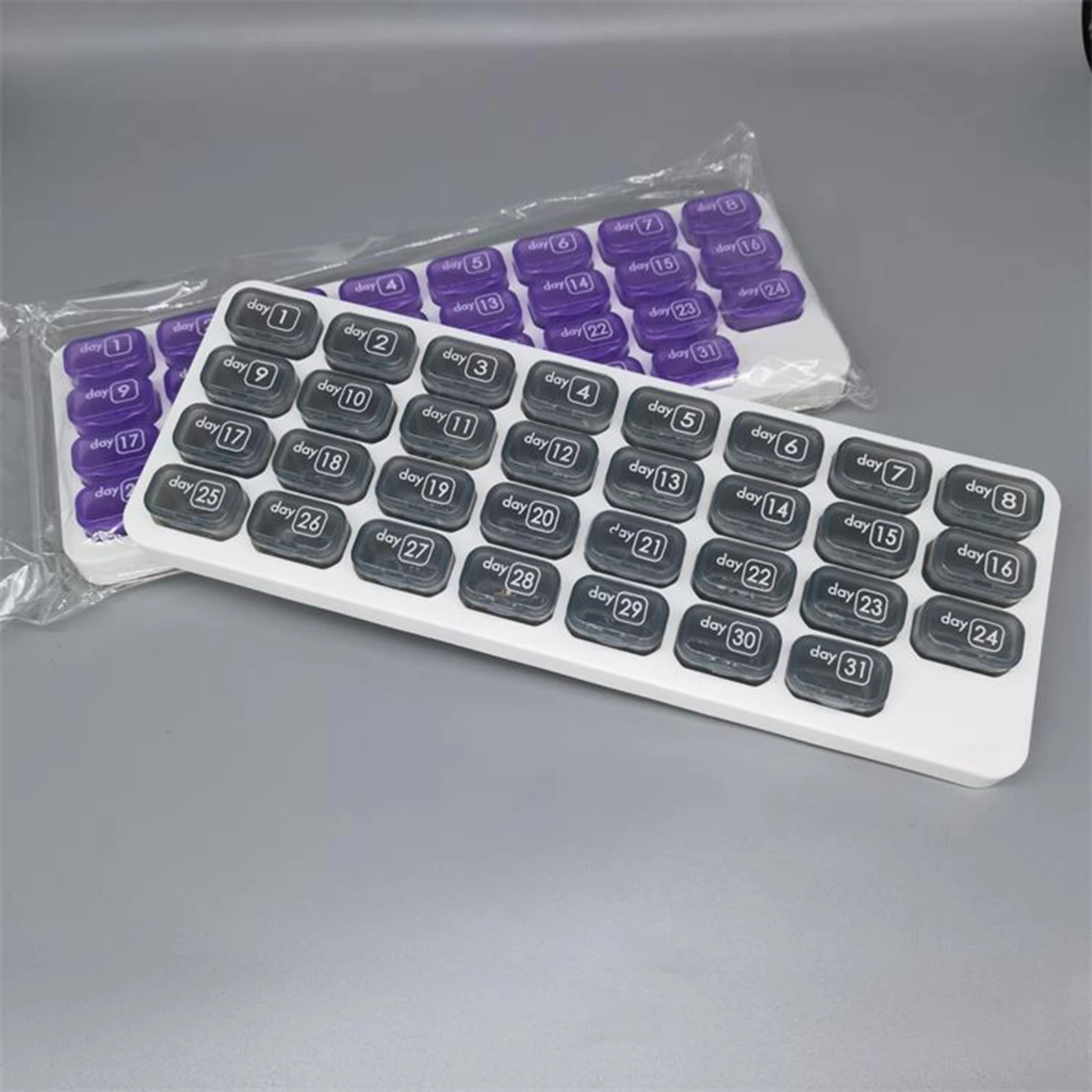 31 Grids Pill Box Case Container Organizer Travel Pill Case Storage Box One Month Pill Medicine Dispenser Tablet Monthly