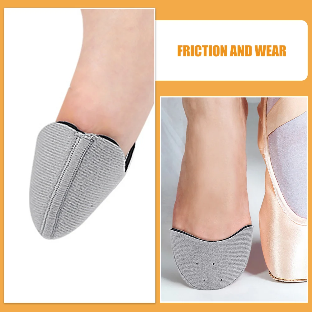 

Ballet Shoes Toe Pads Womens Ballerina for Protector Dance Pointe Grey Polyester Sleeve