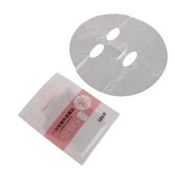 100/200Pc Mask Wrap Face Film plastico Full Face Cleaner Mask Neck Sticker Paper usa e getta trasparente strumento per il trucco di bellezza del viso