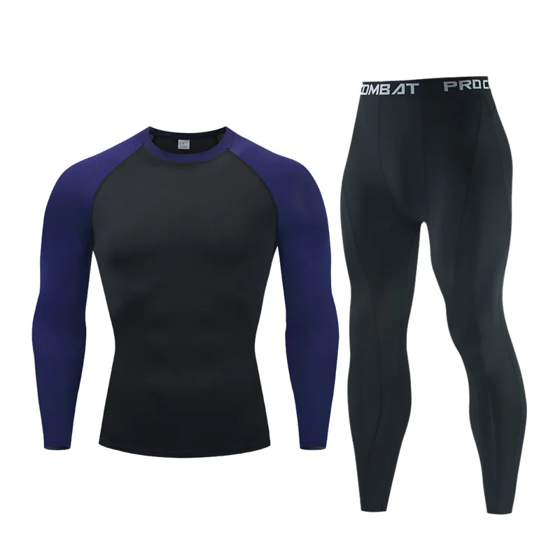 New Men\'s Thermal Underwear Sets Compression Sport Suit Sweat Quick Drying Thermo Underwear Men Clothing Long Johns Sets