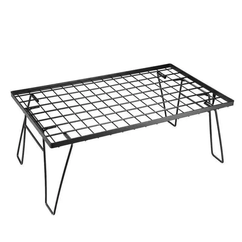 

Outdoor Portable Steel Mesh Table Light and Easy to Carry Camping Foldable Barbecue Picnic and Multi-functional Table