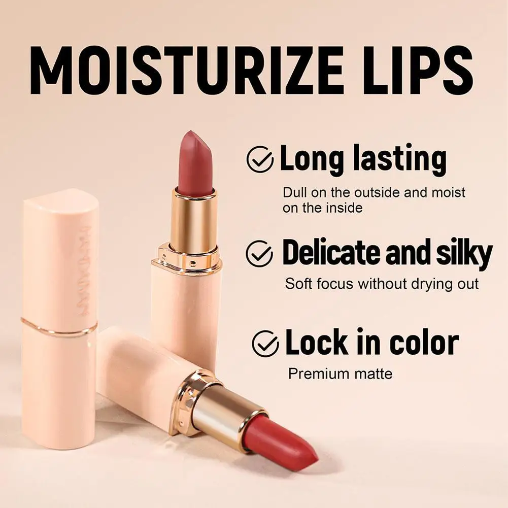 

8 Colors Matte Lipstick Waterproof Velvet Nude Sexy Red Lip Gloss Long Lasting Nonstick Not Dry Lip Stain Makeup Matte Lipsticks