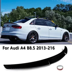 For Audi A4 S4 B8 Facelift B8.5 Sedan 2013-2016 M4 Style Car Rear Trunk Boot Lip Spoiler Cap Cover Rear Spoiler Wing Bodykit