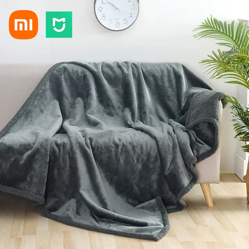 Xiaomi MiJia Luxury Shaggy Blanket Winter Warm Cosy Romantic Couple Smart Home Waterproof Blanket-Thickened Large Size Blanket