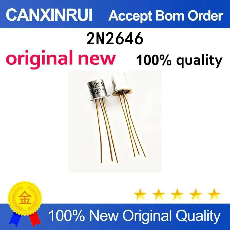 

(5-100 PCS) Brand new original 2N2646 TO-18 transistor dual base diode spot chip IC