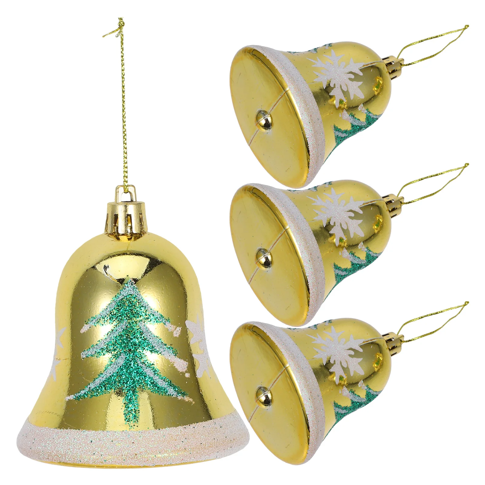 

4Pcs Xmas Tree Hanging Ornaments Christmas Bell Decorations for Holiday Party Background Photo Prop Gift Xmas Party Ornament