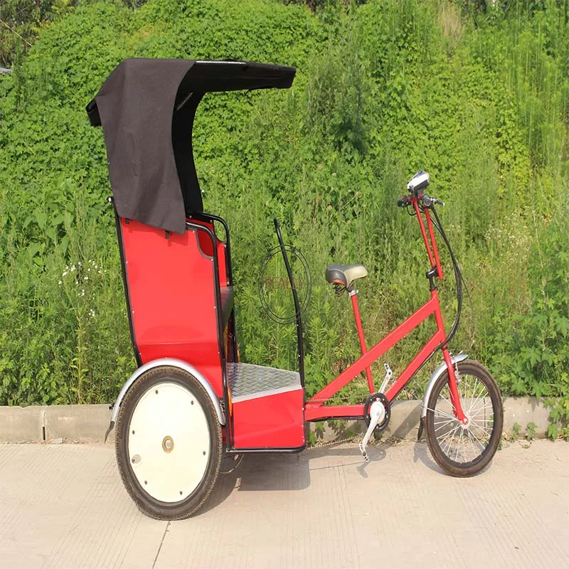 Electric Rickshaw Commercial Passenger Transport Tricycle Mobile Sightseeing Bike with 3 Wheel