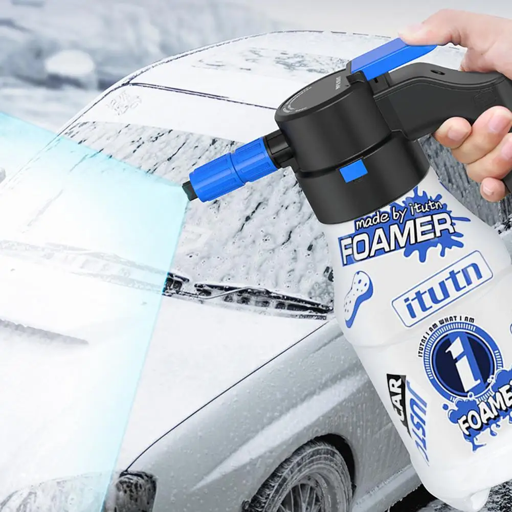 

Electric Foam Sprayer 1.5L Foam Generator For Car Wash Foam Lance Endurance Car Wash Towel Foam Wash A3K4