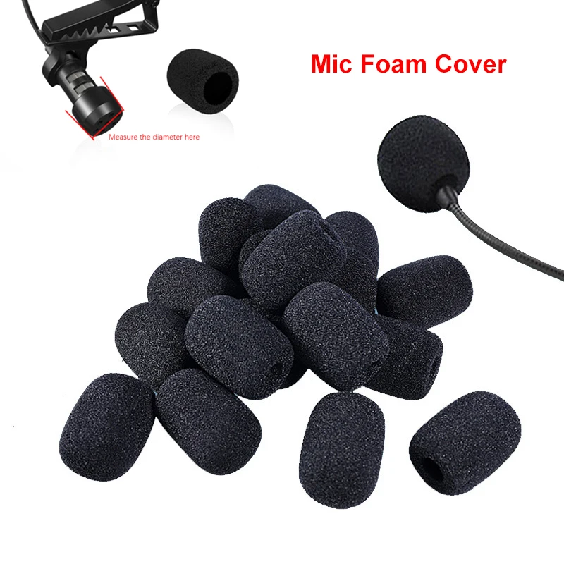 Popolare microfono parabrezza copertura in spugna cuffia microfono copertura in schiuma cappuccio protettivo per microfono da incontro a collo di cigno