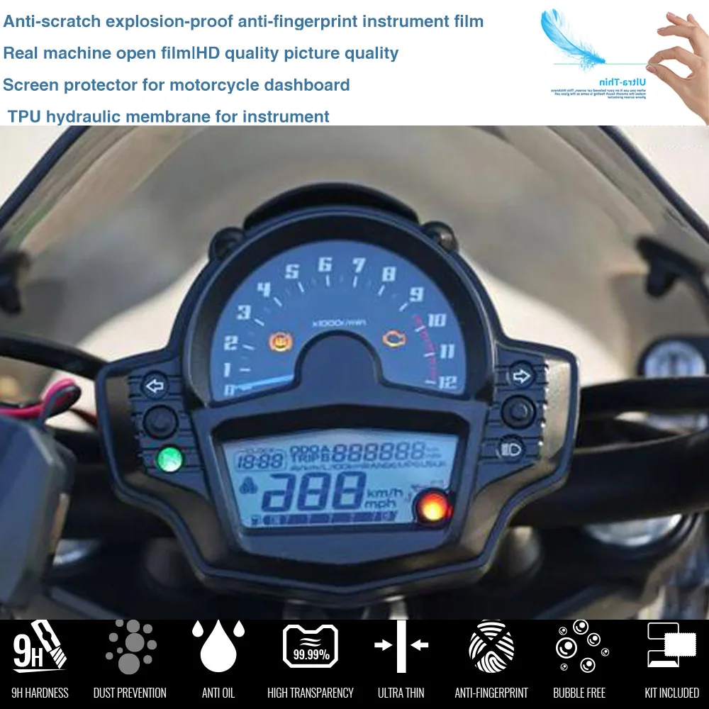 Motorcycle Dashboard Combination Anti Scratch High-Definition Film Suitable For Kawasaki Vulcan S/CAFE 2017-2022 Vulcan