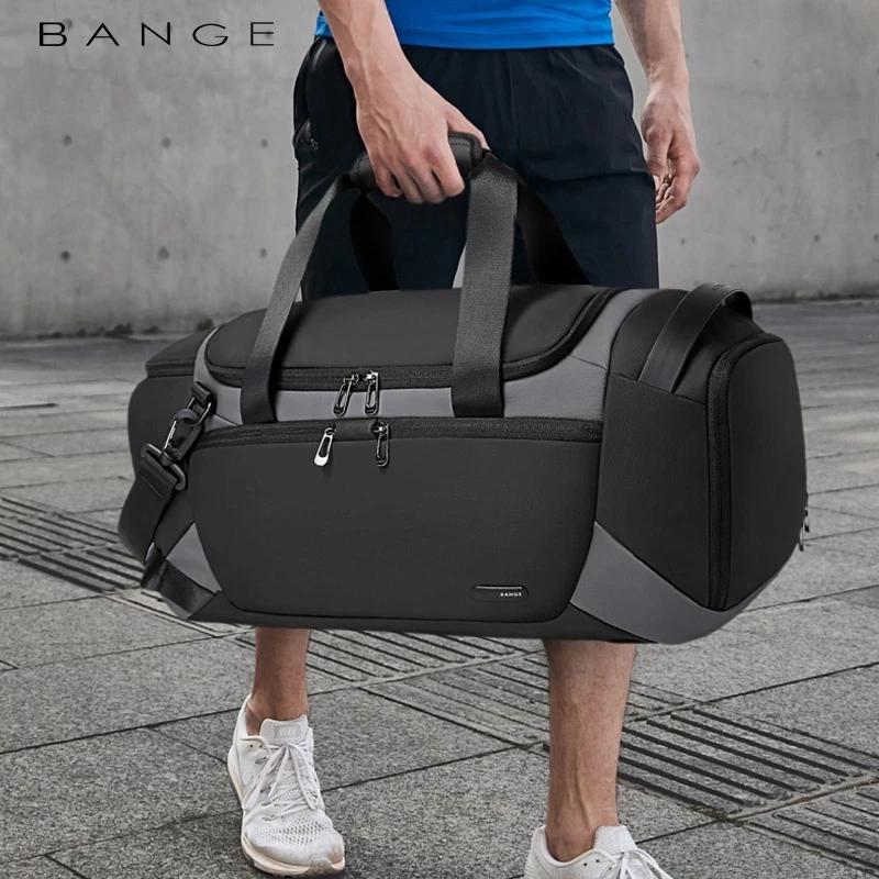 BANGE-bolsas De deporte para hombre, bolsa De gimnasio para entrenamiento De Fitness, bolsa De deporte impermeable al aire libre, bolsa De